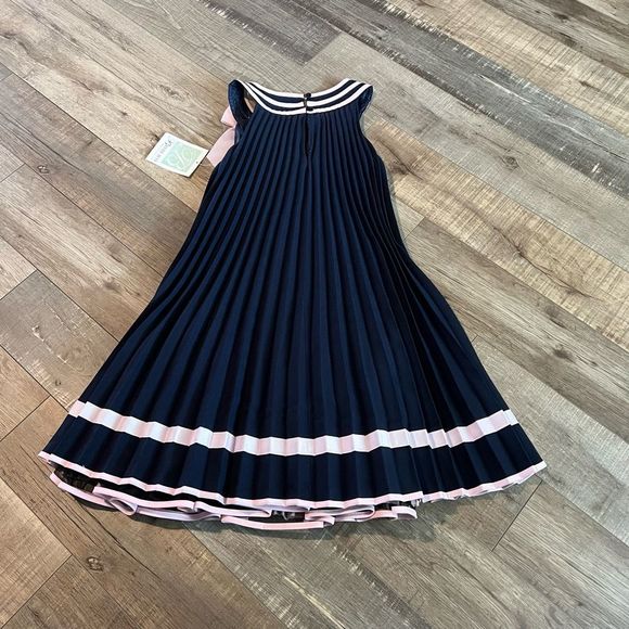 Bonnie Jean Girls Nautical Navy
Poly Poplin Pleated Nautical Dress size 12 - Picture 2 of 4